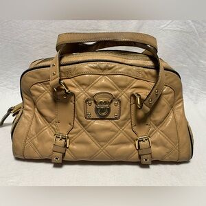 Marc Jacobs handbag, vintage Tan Quilted Leather Handbag